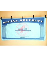 Novelty Fleece Blanket, Social Security Card, Blank Signature, 34&quot; x 68&quot;... - £7.01 GBP