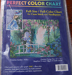 Counted Cross Stitch Pattern "Victorian Garden" 1999 - $5.95