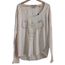 Maison Scotch Long Sleeve Tie Dye Top Blouse, Women&#39;s Size 4 NWT - £26.03 GBP