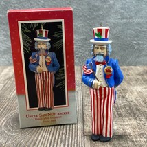 Vintage Hallmark Ornament UNCLE SAM NUTCRACKER 1988 Patriotic USA in Box - $9.49