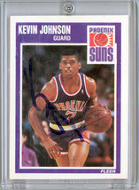 1989 90 Fleer Kevin Johnson Rookie Autograph Card - £30.65 GBP