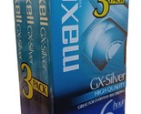 Maxell T-120 GX-Silver High Quality VHS Tapes (3-Pack) 6 Hour in EP Mode... - $7.87