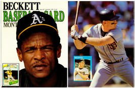 Baseball Beckett Magazine Number 57 1989 Rickey Henderson and Matt Williams - $4.95