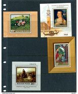 Worldwide ART 5  Souvenir Sheets   MNH/Used 14124 - £6.31 GBP