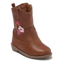 Carter&#39;s Toddler Little Girls Western Cowgirl Boots Fay 3 Size US 4 Brown - £11.62 GBP