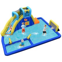 Inflatable Water Slides For Kids, 6-In-1 Giant Water Park For Outdoor Fun W/Wate - £393.57 GBP