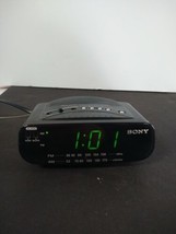 Clock Sony ICF-C212 Dream Machine FM/AM Alarm Clock Radio Black Tested Working - £11.84 GBP