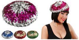 70's 2 tone Sequinned Basco Hat , 4 options - $10.85