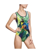 Plus Size Swimwear - Bathing Suits - Tropical One-Piece Swimsuit - $39.00