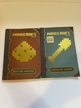 Mojang Minecraft Handbooks Lot Of 2 Construction, Redstone, Scholastic - £4.40 GBP
