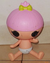 MGA Lalaloopsy Baby Pink Hair white Diaper Full Size Doll - £7.51 GBP
