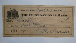 Orlando Bank &amp; Trust Co. - Orlando Florida FL FLA  1922 Obsolete Check C... - $19.78