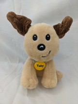 Unipak Toby Dog Plush 5 Inch Tan Brown 2018 Stuffed Animal Toy - $8.95