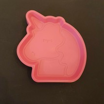 Your Zone Unicorn Plate 9&quot; Children&#39;s Pink BPA FREE Plastic Lunch Snack Tray - £4.62 GBP