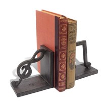 Musical Notes Cast Iron Bookends - Metal - Pair - £59.35 GBP