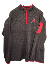 Colosseum Alabama Crimson Tide 1/4 Zip Pullover Gray &amp; Red Long Sleeve #... - £13.76 GBP