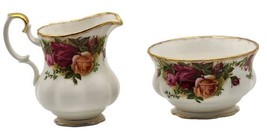 Royal Albert Old Country Roses Creamer and Open Sugar Bowl FAST Shipping  - £29.88 GBP