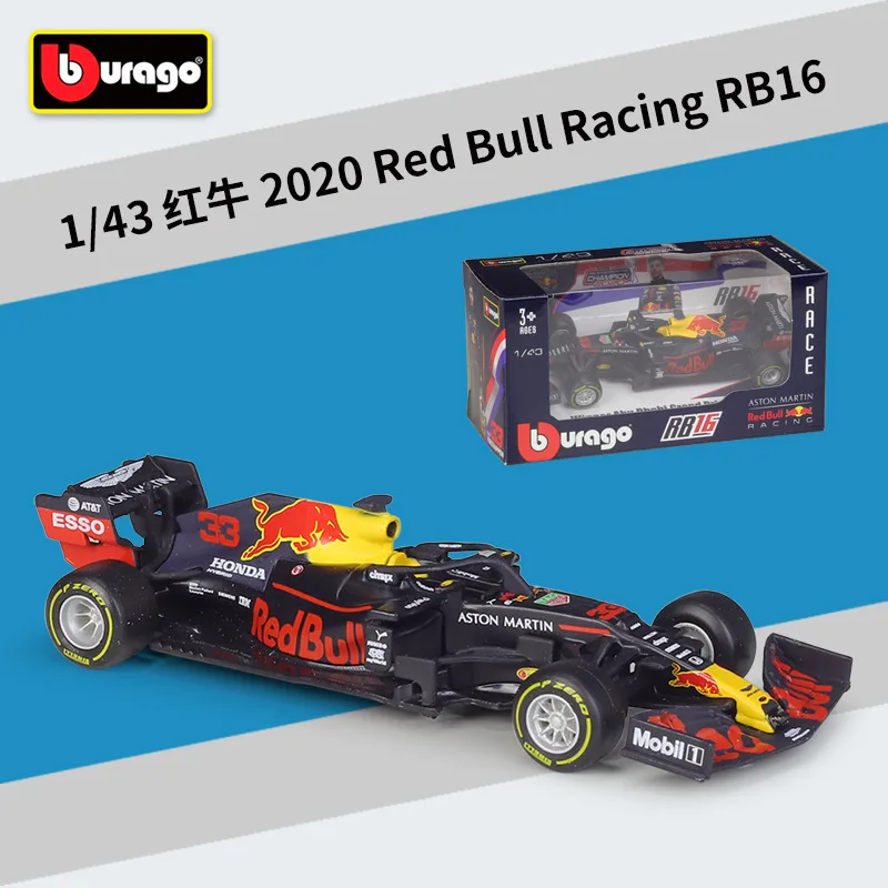 2021 Bburago Diecast 1:43 Car Red Bull Racing F1 Car RB16B Infiniti Racing Model - £115.40 GBP