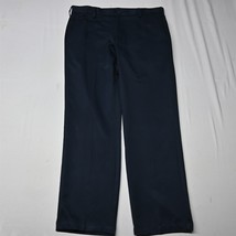 IZOD Golf 36x32 Navy Blue Slim Fit Performance Mens Dress Pants - $16.99