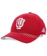 Indiana Hoosiers adidas NCAA ADI MM Team Logo Adjustable Red Cap Hat - £16.32 GBP