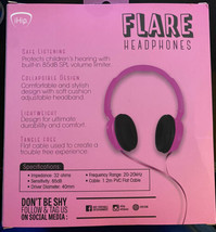 PINK Headphones For Kids By Ihip Safe Sound, School Approved. New In Box - $12.19