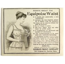 Frost Equipoise Waist Corset 1894 Advertisement Victorian Clothing ADBN1bbb - $19.99