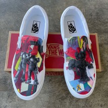 KAWS - White Slip On Vans - Men&#39;s And Women&#39;s Shoes - $169.00