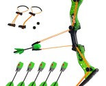Hyperstrike Bow Archer Pack, 1 Clear Green Bow, 6 Green Zonic Whistle Ar... - $90.99