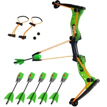 Hyperstrike Bow Archer Pack, 1 Clear Green Bow, 6 Green Zonic Whistle Arrows And - £71.48 GBP