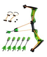 Hyperstrike Bow Archer Pack, 1 Clear Green Bow, 6 Green Zonic Whistle Ar... - £71.38 GBP