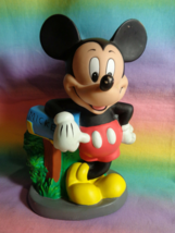 Disney Mickey Mouse Hard Plastic Coin Piggy Bank w/ Stopper - as is - £7.72 GBP