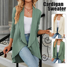 Autumn/Winter Cardigan Sweater V-Neck Solid Knitted Coat Casual Sweaters... - £15.52 GBP+