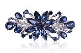 Flower Luxury Jewelry Design Hairpin Rhinestone Hair Barrette Clip,Also ... - $13.34