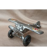 Vintage Cast Iron Military Plane Stars on Wings Propeller - $17.75