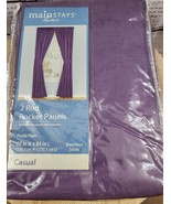 MainStays 2 Rob Pocket Panels Purple Curtains - $22.85