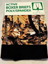 Men&#39;s Boxer Briefs Size Medium 32-34 Active Poly/Spandex Desert Camo - £7.50 GBP