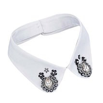 PANDA SUPERSTORE Retro Elegant Beads Detachable False Collar Adjustable Collar-0