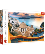1000 Piece Jigsaw Puzzles, Fairytale Santorini, Puzzle of Greece, Island Paradis - $18.99