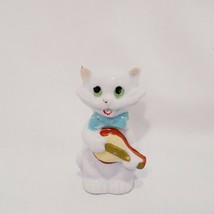 Singing Cat Figurine Paragould Arkansas Souvenir Vintage Miniature 2&quot;  Ceramic  - £11.85 GBP