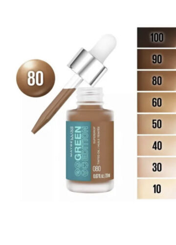 Maybelline Green Edition Superdrop Tinted Oil, 080 - Vegan Formula/Clean Formula - $8.41