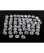 120.6Ct 61pc Wholesale Lot Clear White Cubic Zirconia Oval Faceted Gems - £21.81 GBP