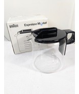 Vintage BRAUN Espresso Master Replacement Glass Carafe black EK200 E200T... - £21.82 GBP