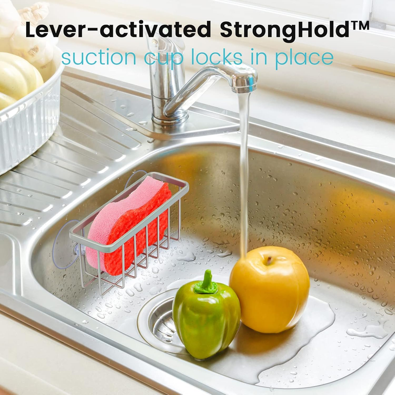 Sponge Holder for Kitchen Sink, Kitchen Sink Sponge Holder,Sink Caddy,Dish Soap  Item image 4