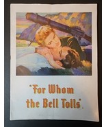 For Whom The Bell Tolls 1943 Paramount Pictures Cooper Bergman Playbill ... - $714.71 MXN