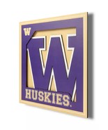 University of Washington Huskies NCAA Logo 3D Wall Art 12 X 12 - £25.01 GBP