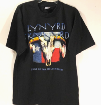 Lynyrd Skynyrd Edge Millennium Eve Jam &#39;99 Houston TX Vintage Black T-Sh... - $160.87