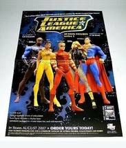 2007 JLA 17x11 action figure promo POSTER: Superman,Black Canary,Vixen,R... - £16.81 GBP