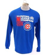 Majestic MLB Chicago Cubs Blue 2016 World Series Champions T Tee Shirt M... - £19.91 GBP
