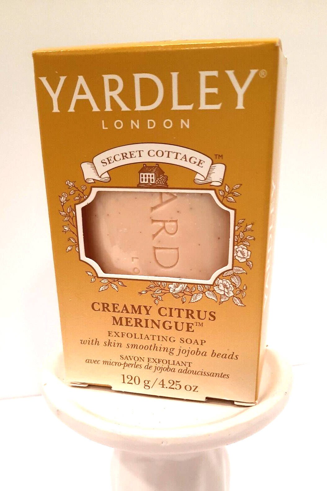Yardley London Secret Cottage Soap Exfoliating Creamy Citrus Meringue 4.25oz NIB - £9.41 GBP