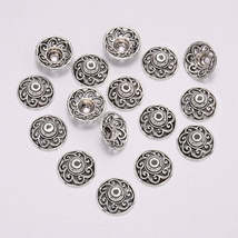 14.5mm Tibetan Sun Flower Antique Bead Caps, 20pcs - £3.34 GBP